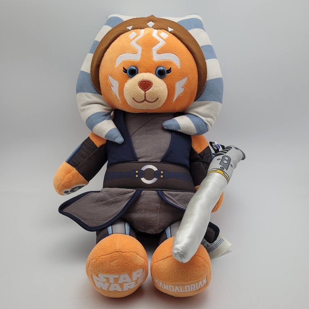 Build a Bear Ahsoka Tano Plush Mandalorian Star Wars Plush Working Lightsaber